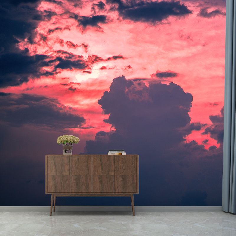 Beautiful Cloudscape Water Resistant Murals for Living Room, Customized Size Available