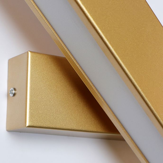 Metal Square Shape Wall Mount Lighting Modern 1-Light Wall Light Fixtures