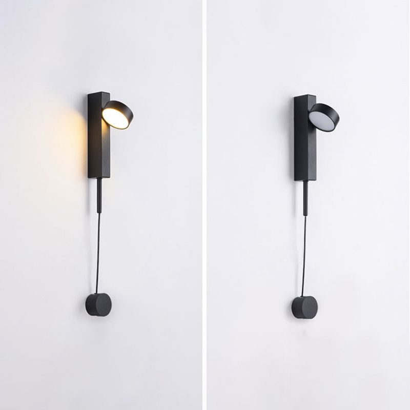 Metal Cylinder Wall Mounted Lamps Modern Style 1 Light Wall Lighting Fixtures