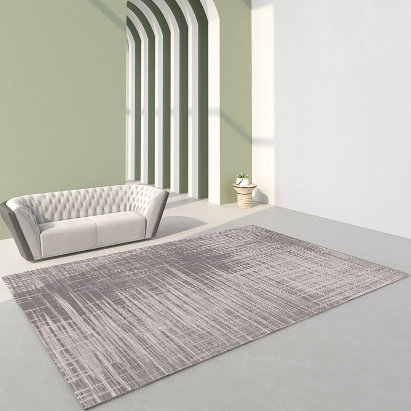 Tapis gris moderne polyester tapis industriel non glissant le tapis de support pour salon