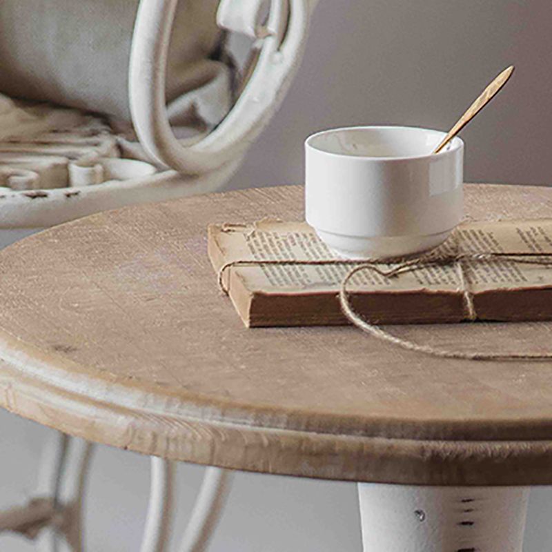 French Country Distressed Wood Coffee Table Set for Living Room