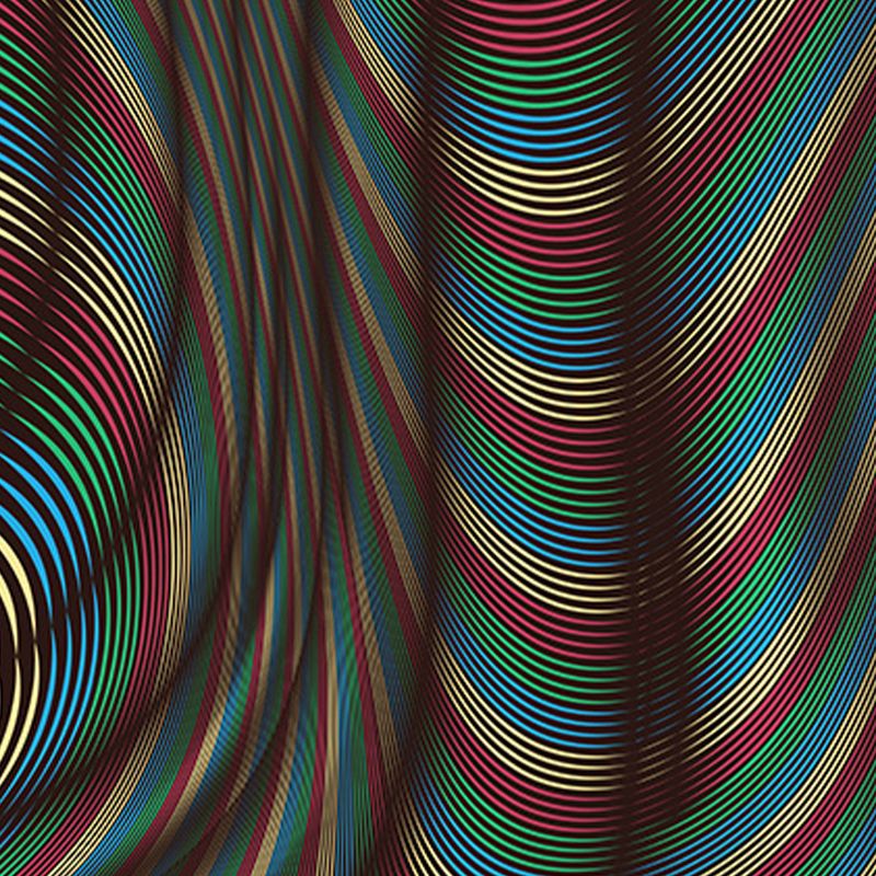 Brown Modern Rug Polyester Abstract Striped Rug Washable Rug for Home Decor