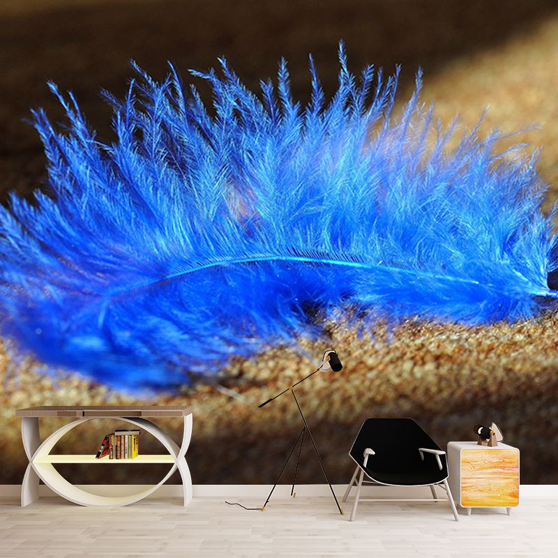 Photography Stain Resistant Mural Wallpaper Feather Living Room Wall Mural