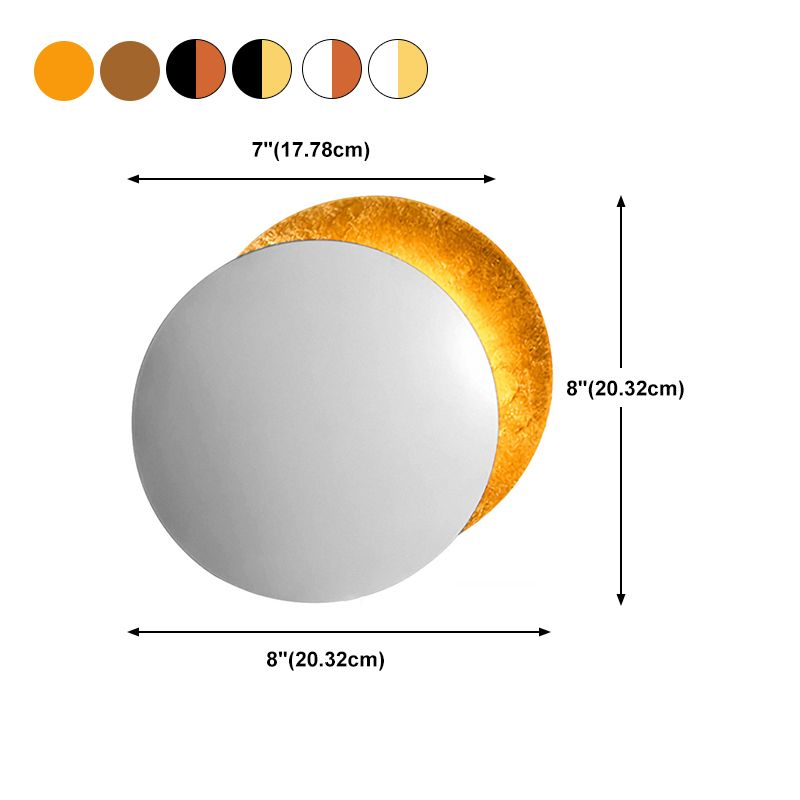 Postmodern Wall Mount Lighting Fixture Minimalist Metallic LED Wall Sconce