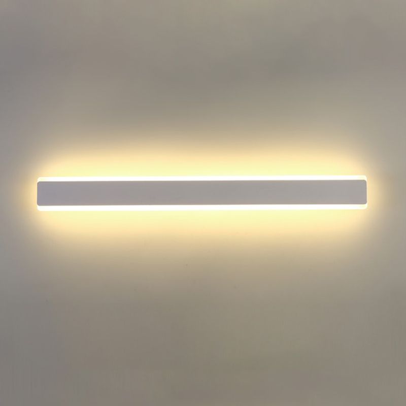 Metal Linear Wall Sconces Contemporary Style 1 Light Wall Light Fixture for Living Room