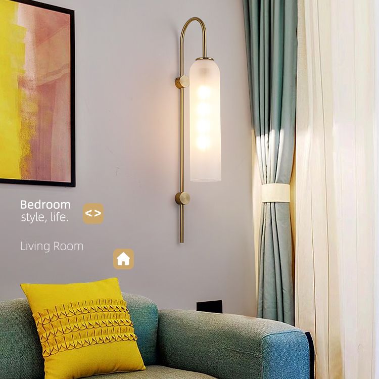 1 luminaire en verre mural lumineux