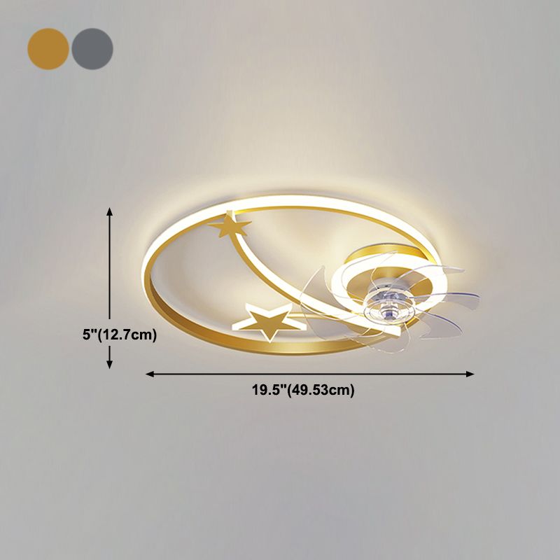 Metal Geometric Ceiling Light Modern Style Multi Lights LED Flush Light