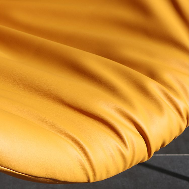 El cuero de la PU del diseño contemporáneo que cena la silla sólida sin brazos de la parte posterior de las sillas