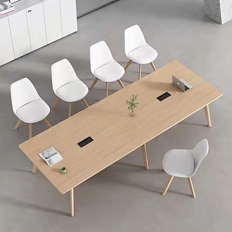 Meubles de salle à manger de style de simplicité de table de dinette de rectangle avec 4 jambes