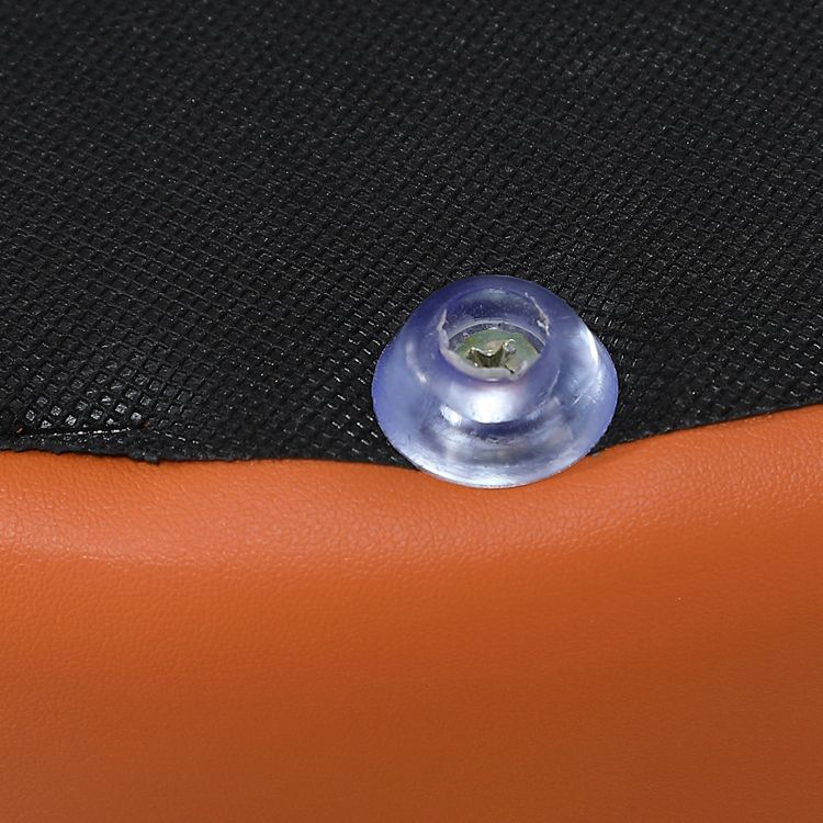 Minimalist Square Footstool Ottoman Pure Color Genuine Leather Ottoman