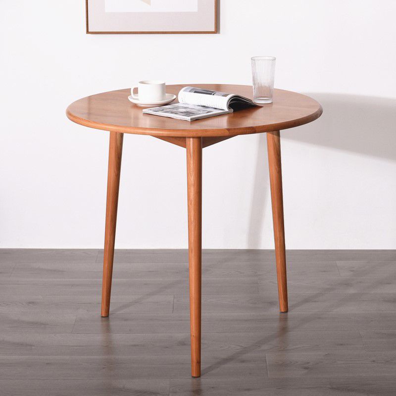 Round Furniture Contemporary Style Solid Wood Dining Room Collection with 4 Legs