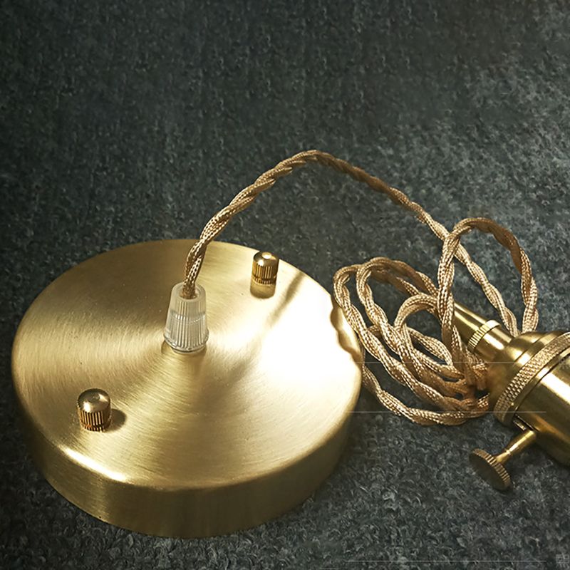 Single Head Glass Hanging Light Modern Pendant Lighting for Living Room Dinning Room