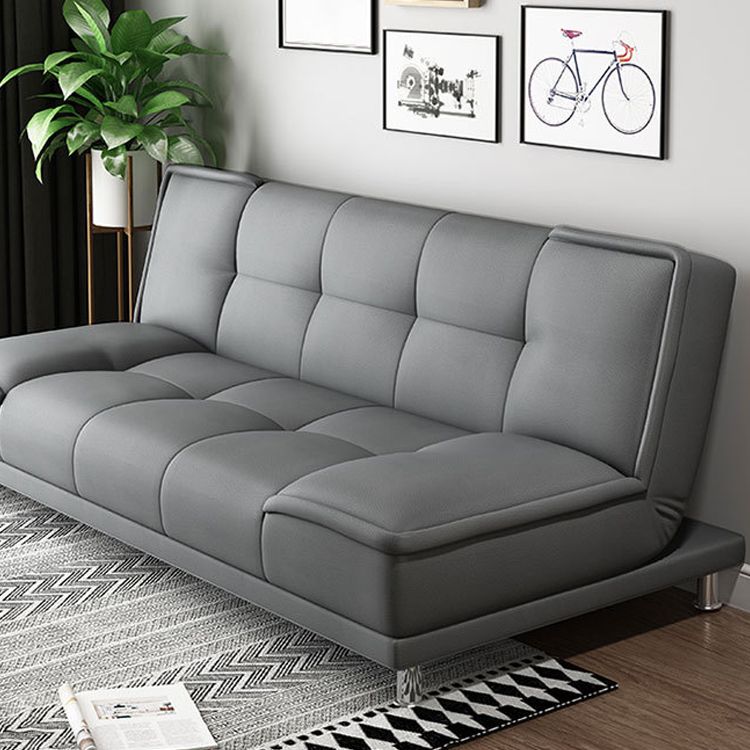 Zeitgenössischer Cabrio -Fußstützenhocker -Sofa mit Keks zurück