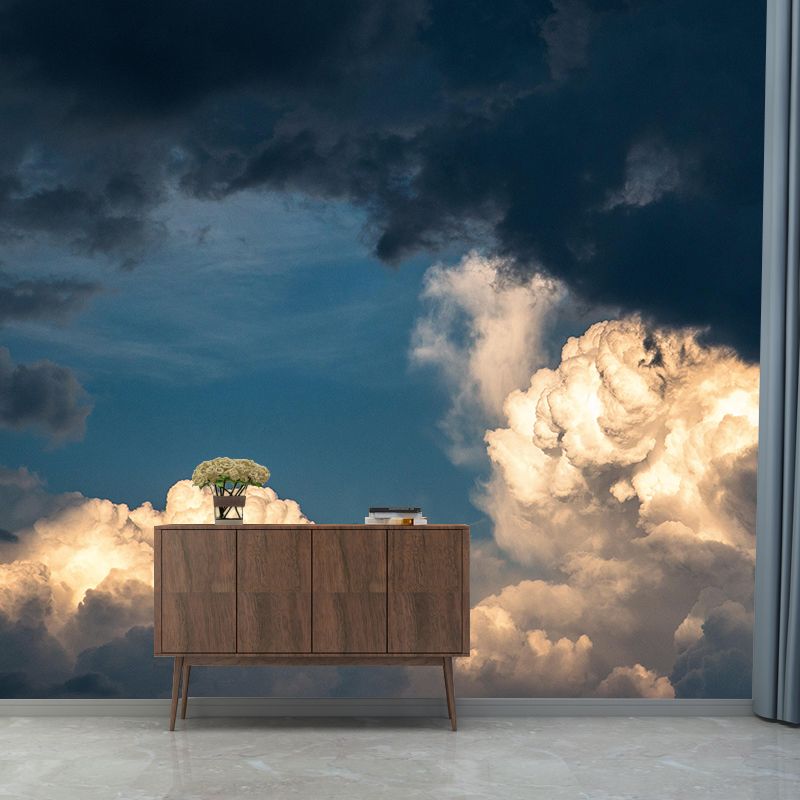 Beautiful Sky Mural Wallpaper Modern Style Decorative Photography for Living Room