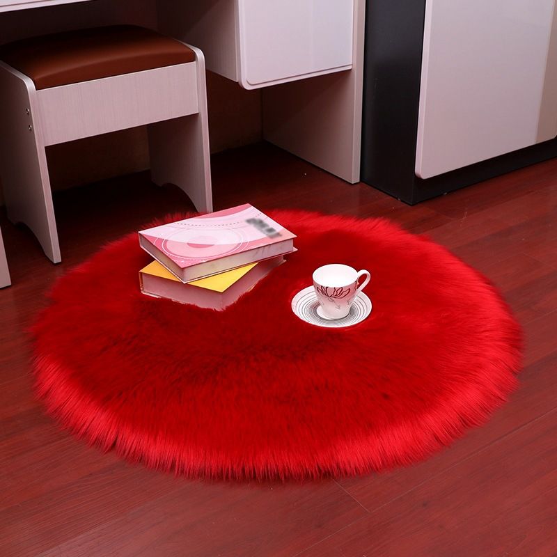 Chapage de couleur de couleur unis en peluche moderne blanc