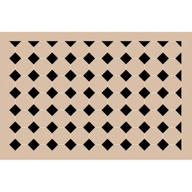 Brown Modern Area Carpet Geometric Pattern Polyester Area Rug Stain Resistant Rug for Home Decor