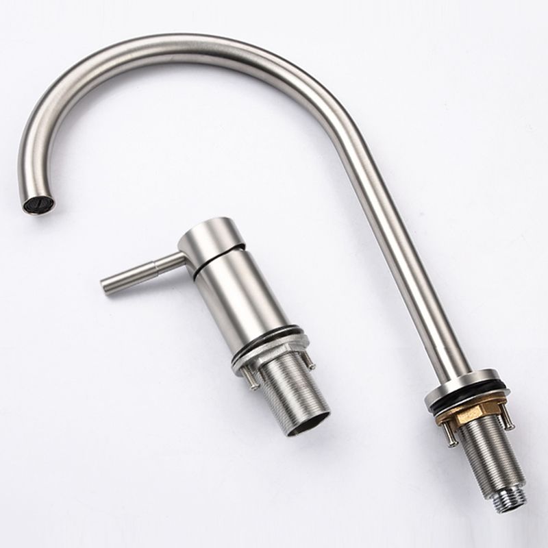 Single Handle Basin Faucet Circular Luxury Vanity Sink Faucet for Bathroom