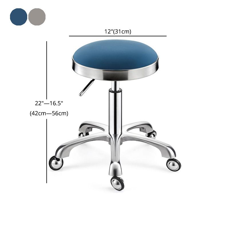 Modern Adjustable Rotatable Counter Stool Steel Kitchen Bar Stool with Cushion