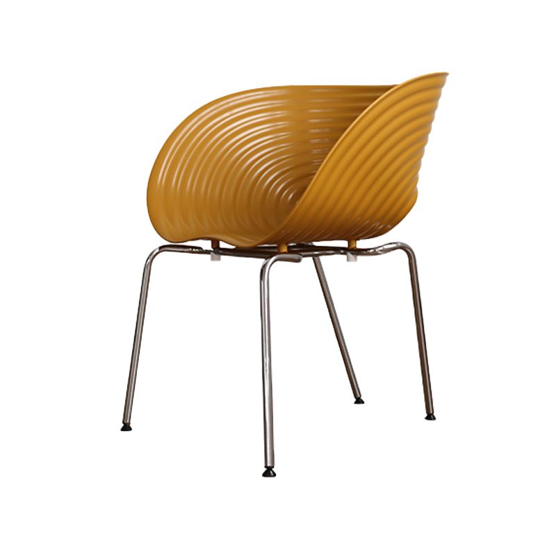 Industrial Style Side Chair Plastic Indoor Dining Chair for Living Room