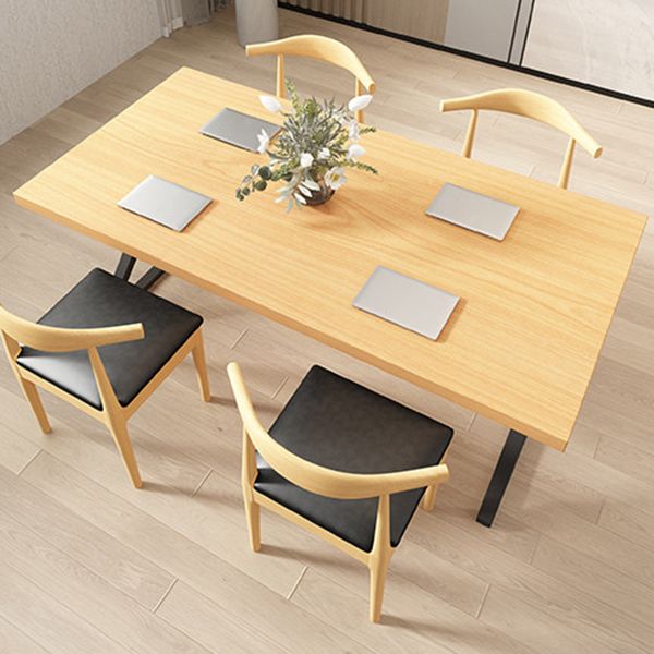 Industrial Pine Dining Room Set 1/4/5 Pieces Rectangle Dining Table Set