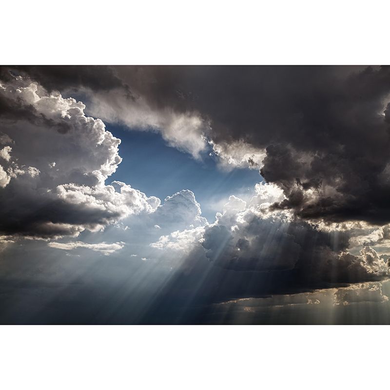 Contemporary Sky Scenery Mural Eco-friendly Home Decor for Living Room