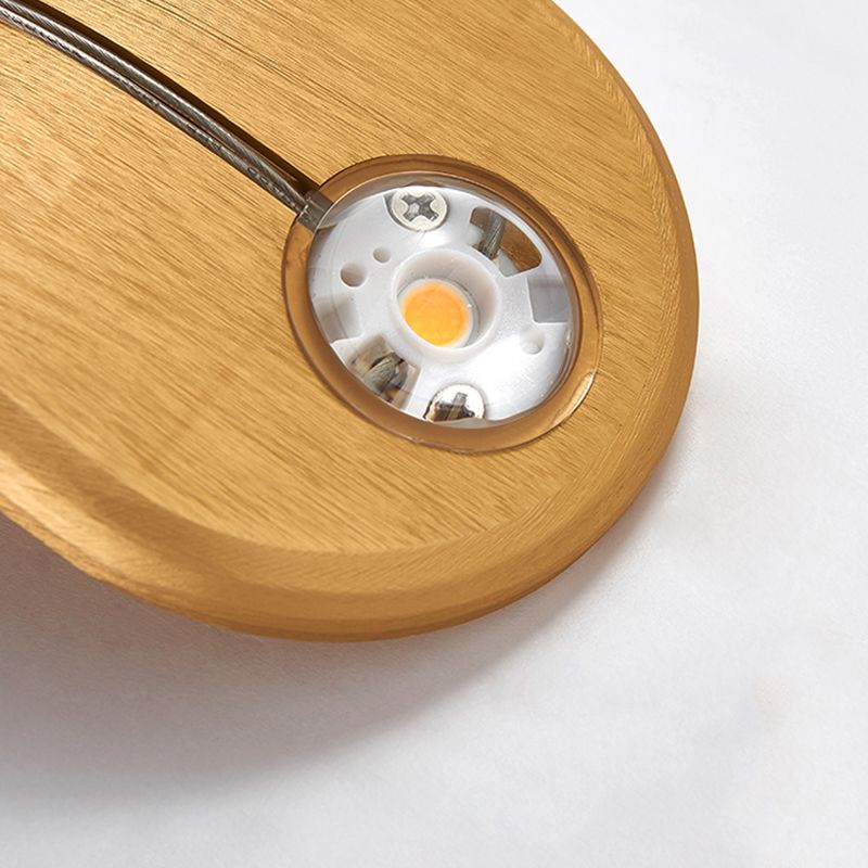 Metal Oval Shade Wall Sconce Modern Style 1-Light Wall Mounted Light