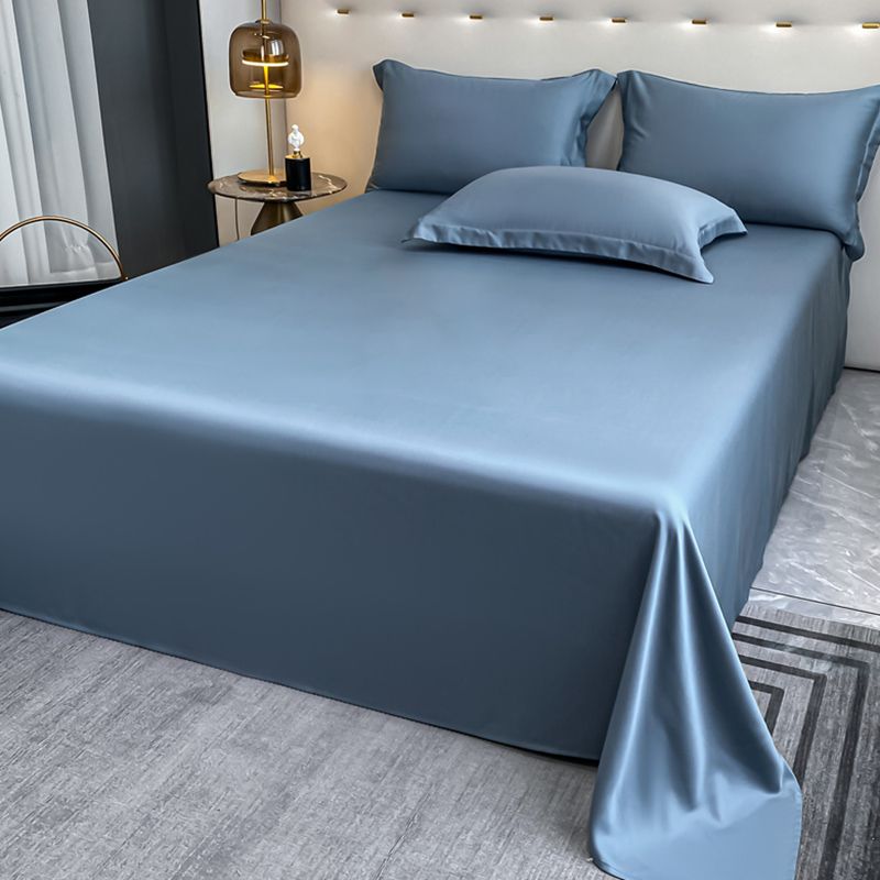 Bed Sheet Fabric Solid Color Silk Skin-friendly Bed Sheet Set