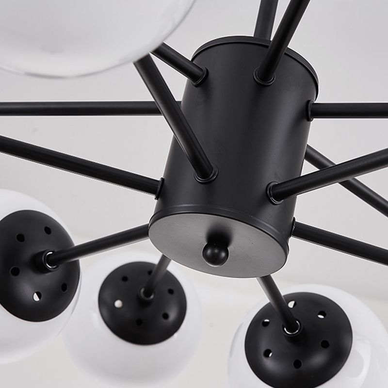 Globe Pendant Lights Modernism Glass Pendant Lighting Fixture for Living Room