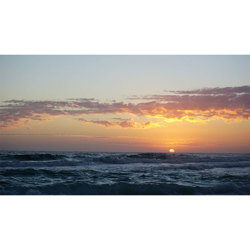 Photography Modern Wallpaper Sea Beach Living Room Wall Mural