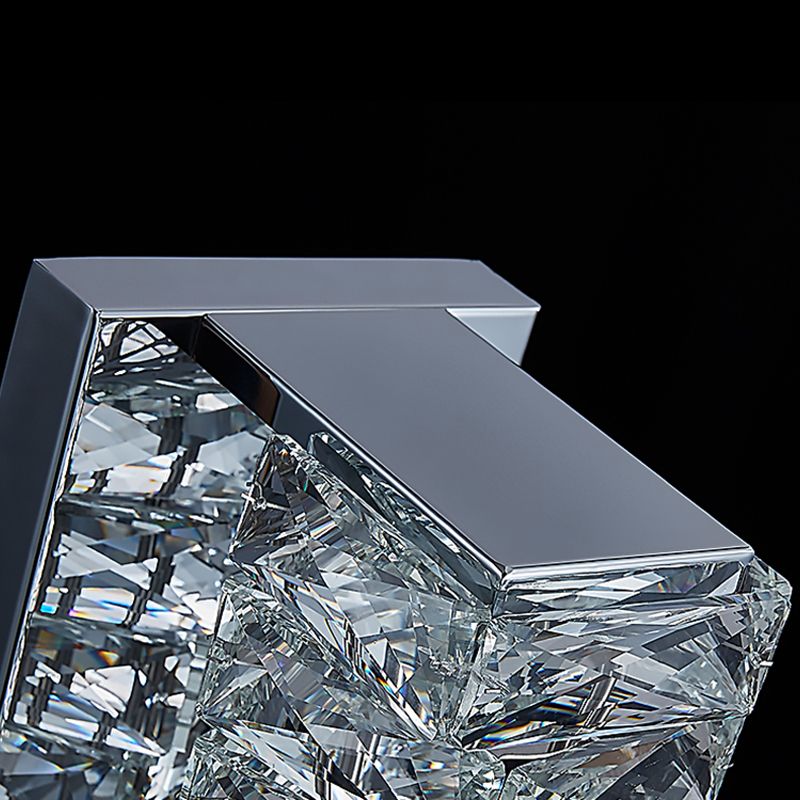Crystal Unique Wall Sconce Modern 1 Light Wall Mount Light Fixture