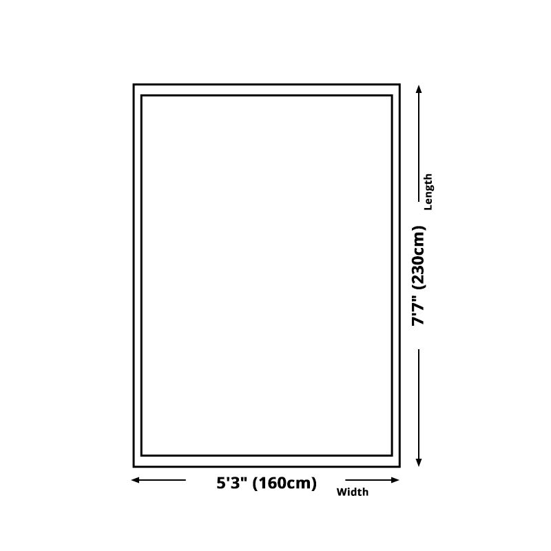 Grey Modern Area Carpet Stripe Print Polyester Area Rug Non-Slip Backing Rug for Living Room