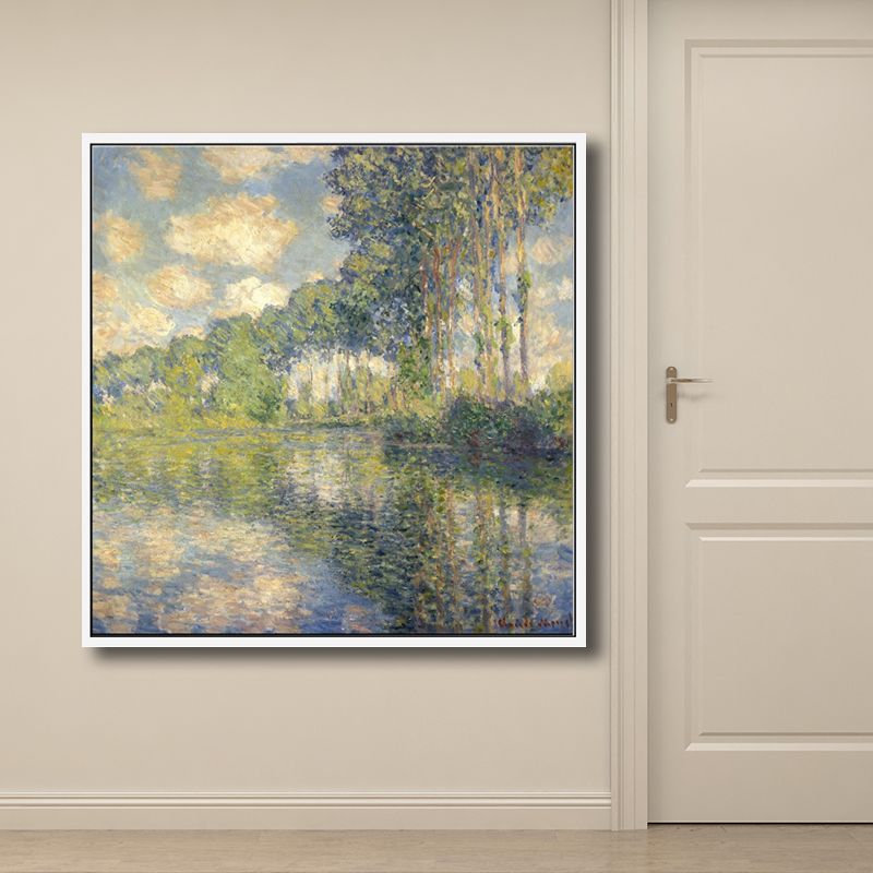 Peinture de paysages rustiques, toile texturée de couleur foncée, décor artistique mural pour salon