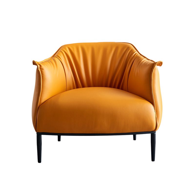 33.86"L x 33.06"W x 30.71"H Modern Tight Back Flared Arms  Barrel Chair