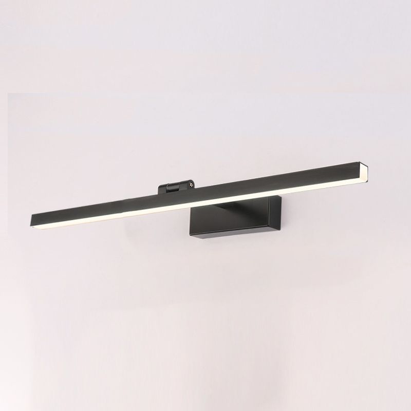 Metal Linear Shape Mirror Wall Light Modern Style 1 Light Mirror Wall Mounted Light