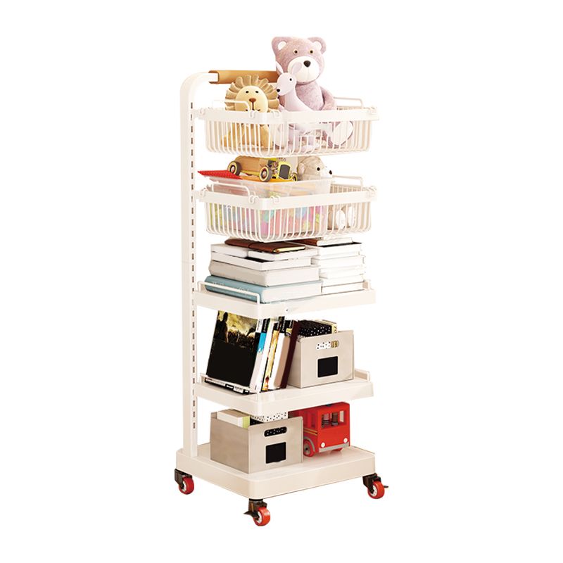 Contemporary Open Back Bookshelf Metal Vertical Bookcase for Office