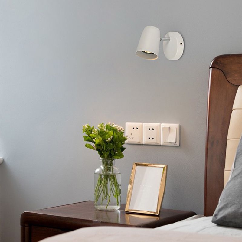 Modern Simple Wall Light Cylinder Shape Rotatable Wall Lamp for Living Room