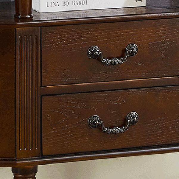 Victoria Wood Console Table Free Form Console Sofa Table for Hall