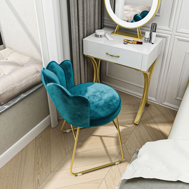 Fabric Dining Chairs Nordic Design Armless Solid Back Chair for Home