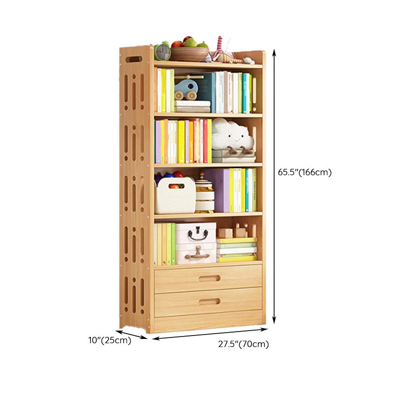 Contemporary Solid Wood Standard Bookcase Freestanding Kids Standard Bookcase