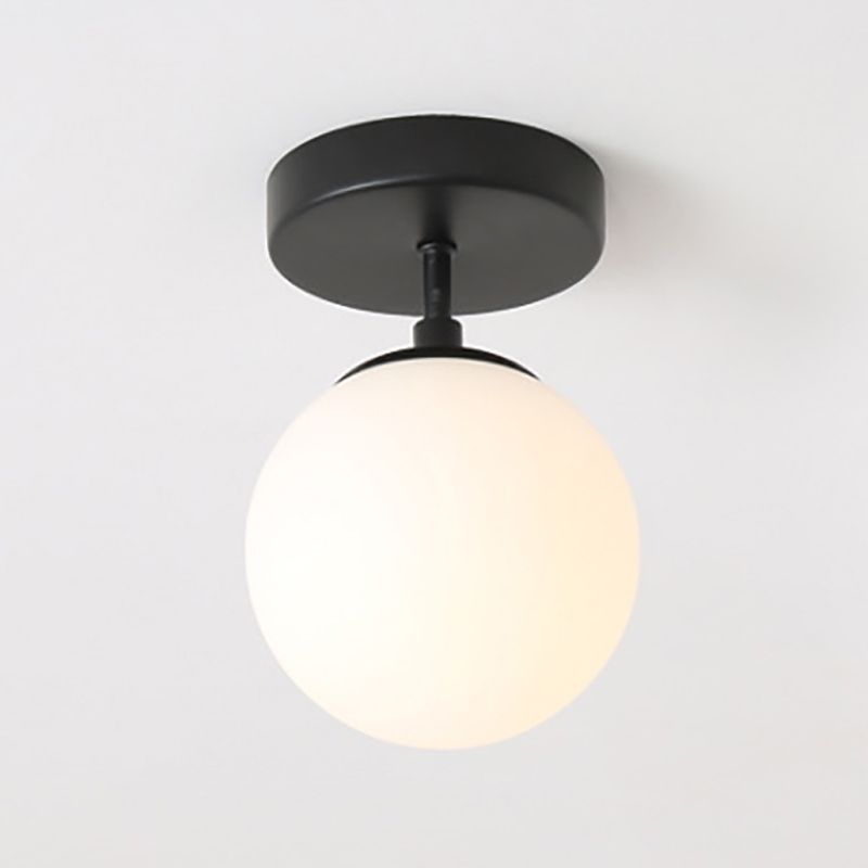 Modernism  black Ceiling Light glass Flush Mount Lighting for Hallway