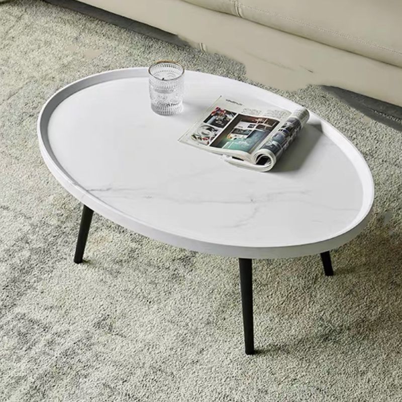 Abstract Shape Base Design Wood-based Panel Table Iron Art Table Foot Coffee Table