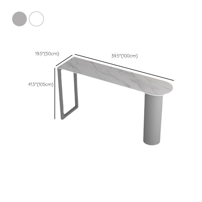 Modern Stone Bar Table Set 1/3/5 Pieces Counter Table with Backless Stools