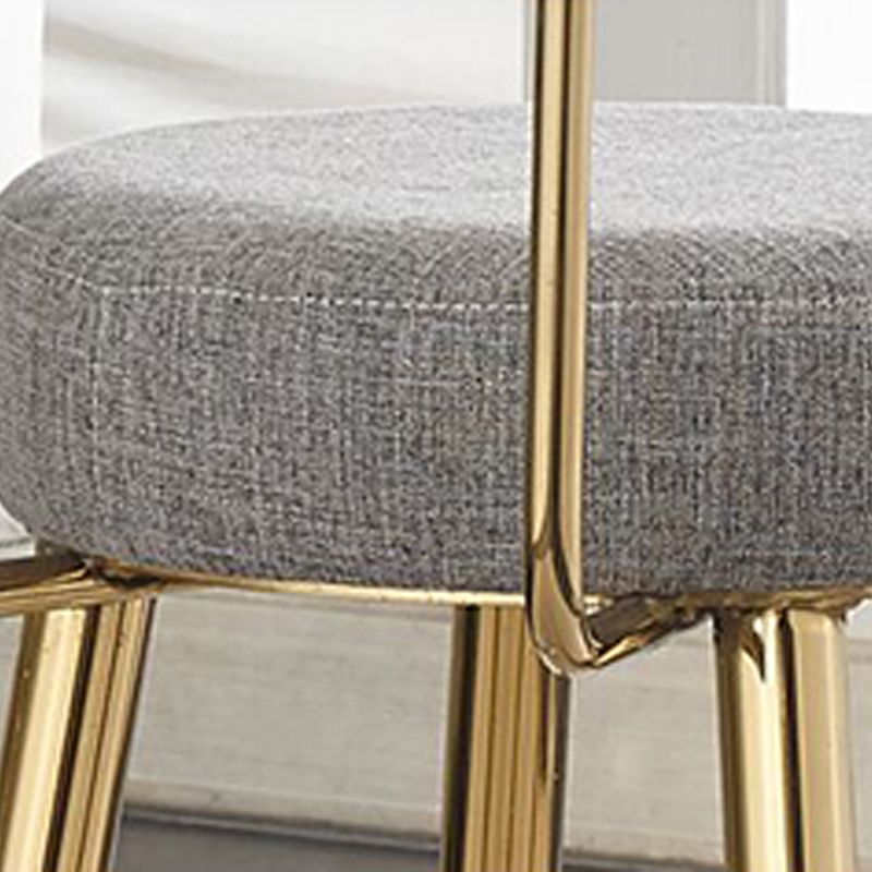 Indoor Scandinavian Counter Chair Round Upholstered Counter Height Stool
