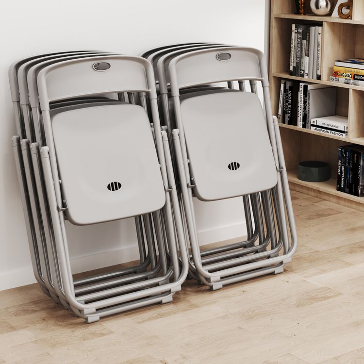 Metal contemporáneo que cena la parte posterior abierta plástica de las sillas sin brazos que cena la silla lateral