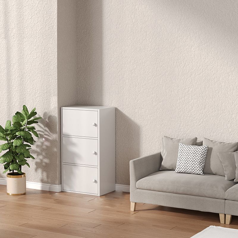 Contemporary Wooden Accent Cabinet Rectangle Storage Cabinet with Door