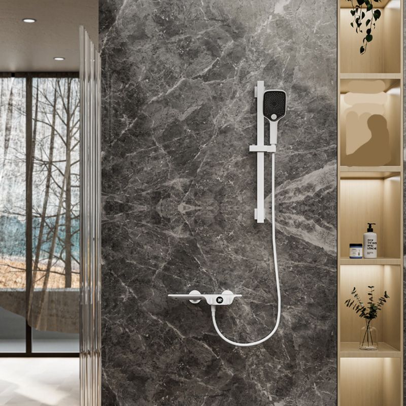 Modern Wall Mounted Faucet 2-Handle and 2-Hole Bath Faucet Trim