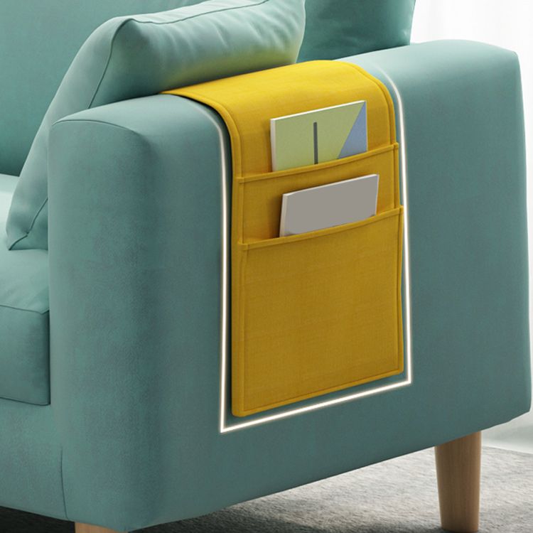 Contemporary 29.5" H 3- Seater Square Arm Sofa for Living Room