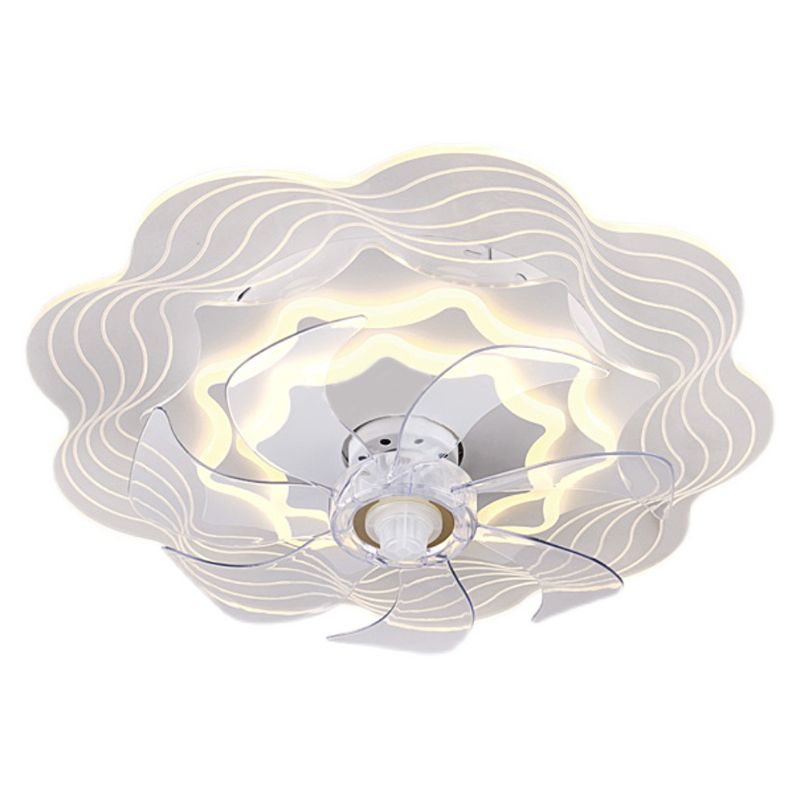 Ventilateur de plafond rigide ultrathin Light Minimaliste LED MINMOSIQUE MONT MONT LEMPER POUR CHAMBRE