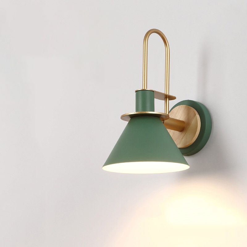 Geometric Shape Metal Wall Light Nordic Macarons 1 Light Wall Mount Light