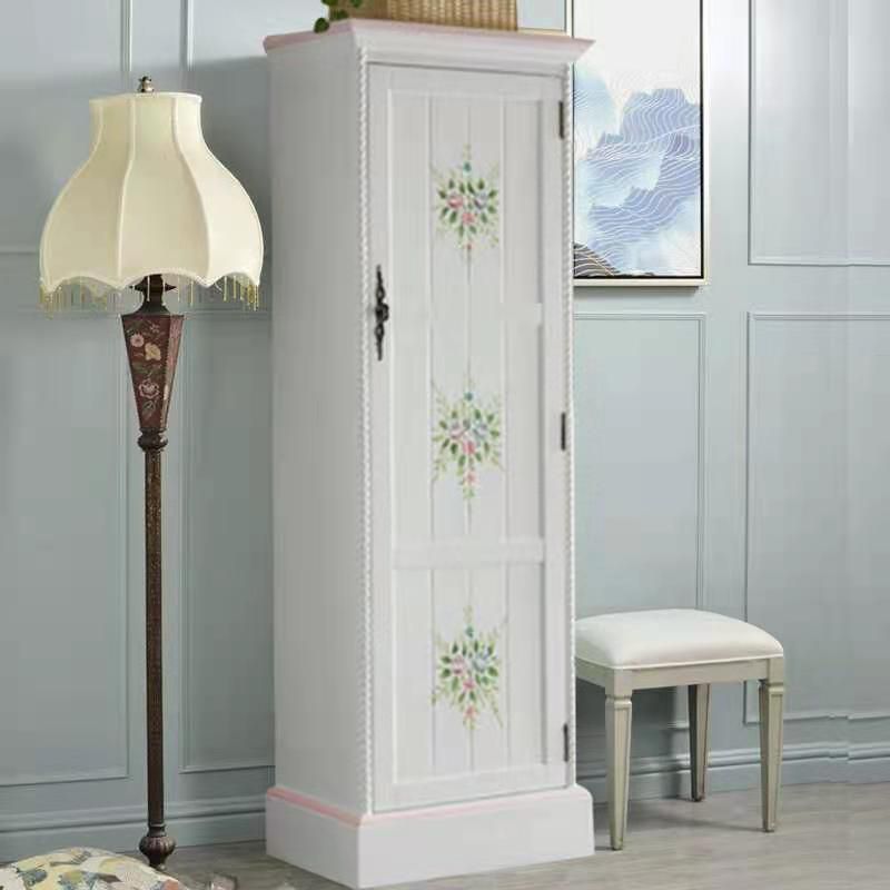 Coastal Storage Cabinet for Bedroom Matte Finish Birch Wood Cabinet